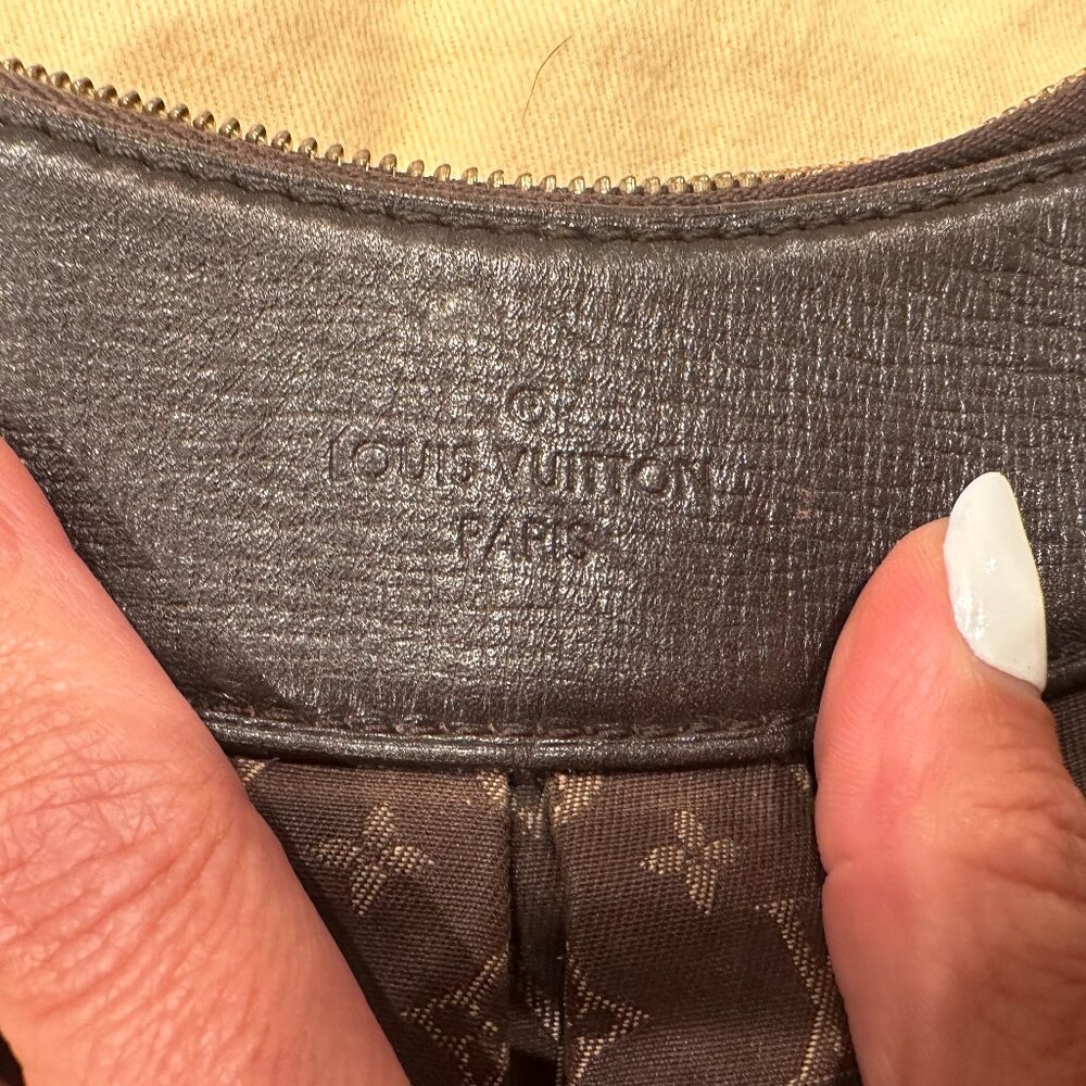 Louis Vuitton Hobo Croissant Moon Sling Bag - Brown Monogram Logo Cross Body - Picture 3 of 10